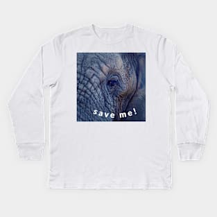 save me! Kids Long Sleeve T-Shirt